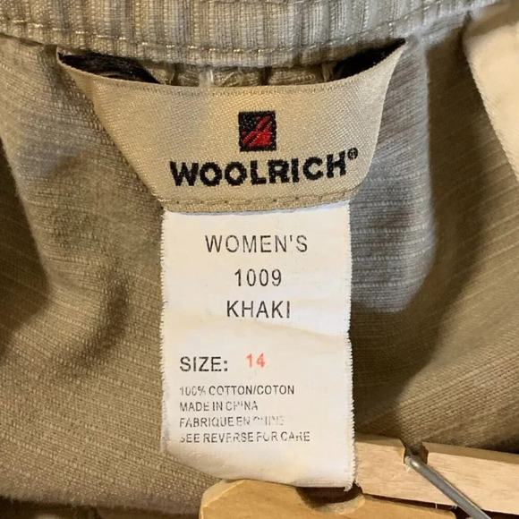 Woolrich Women's Cargo Capri Cotton Roll Up Pants Size‎ 14 - Picture 6 of 12